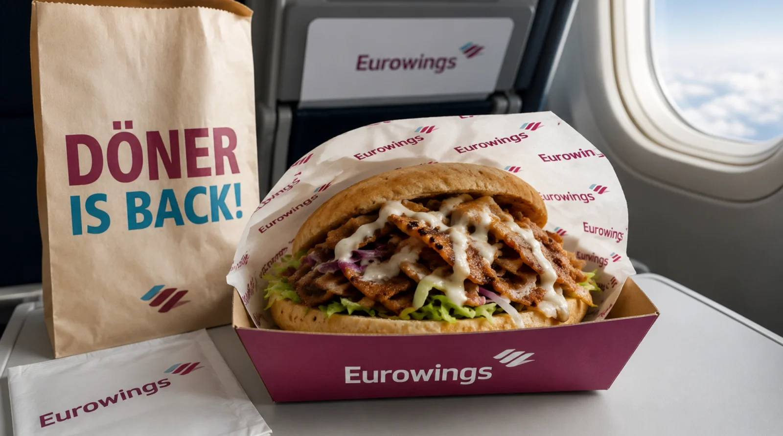 Eurowings vrací do letadla döner. Na palubě ale čeká jedna úprava, která cestující nepřekvapí