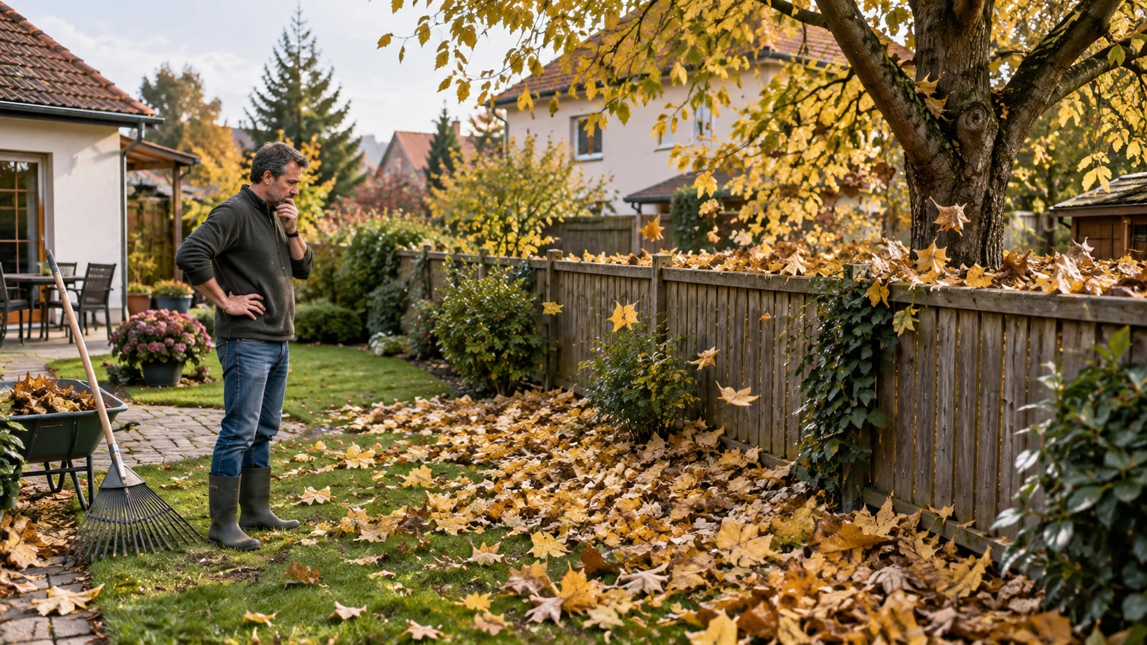 Sousedovo listí mi neustále padá na zahradu. Díky právníkovi jsem zjistil, že mu hrozí tučná pokuta