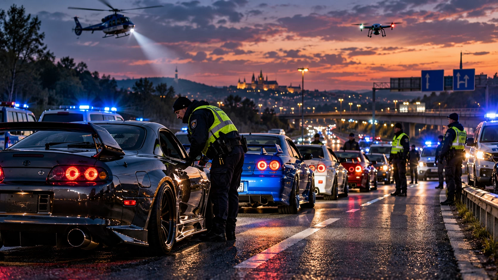 Policie chystá velkou akci: 2.-3. října vyšlou do ulic vrtulníky, řidiče čekají kontroly